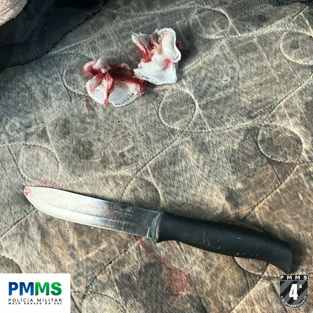 Imagem de compartilhamento para o artigo Tentativa de feminicídio: Homem esfaqueia companheira e foge em Chapadão do Sul da MS Todo dia